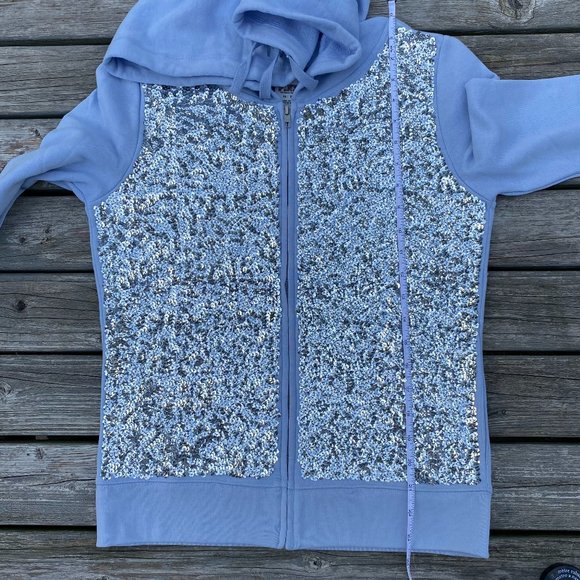 Victoria's Secret PINK Lavender Bling Perfect Zip Hoodie - Picture 5 of 16